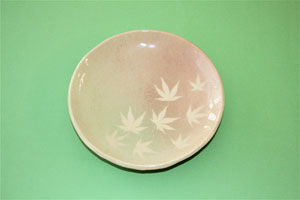 2019吹墨紅葉皿